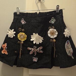 Dolce & Gabbana Black Embellished Skirt